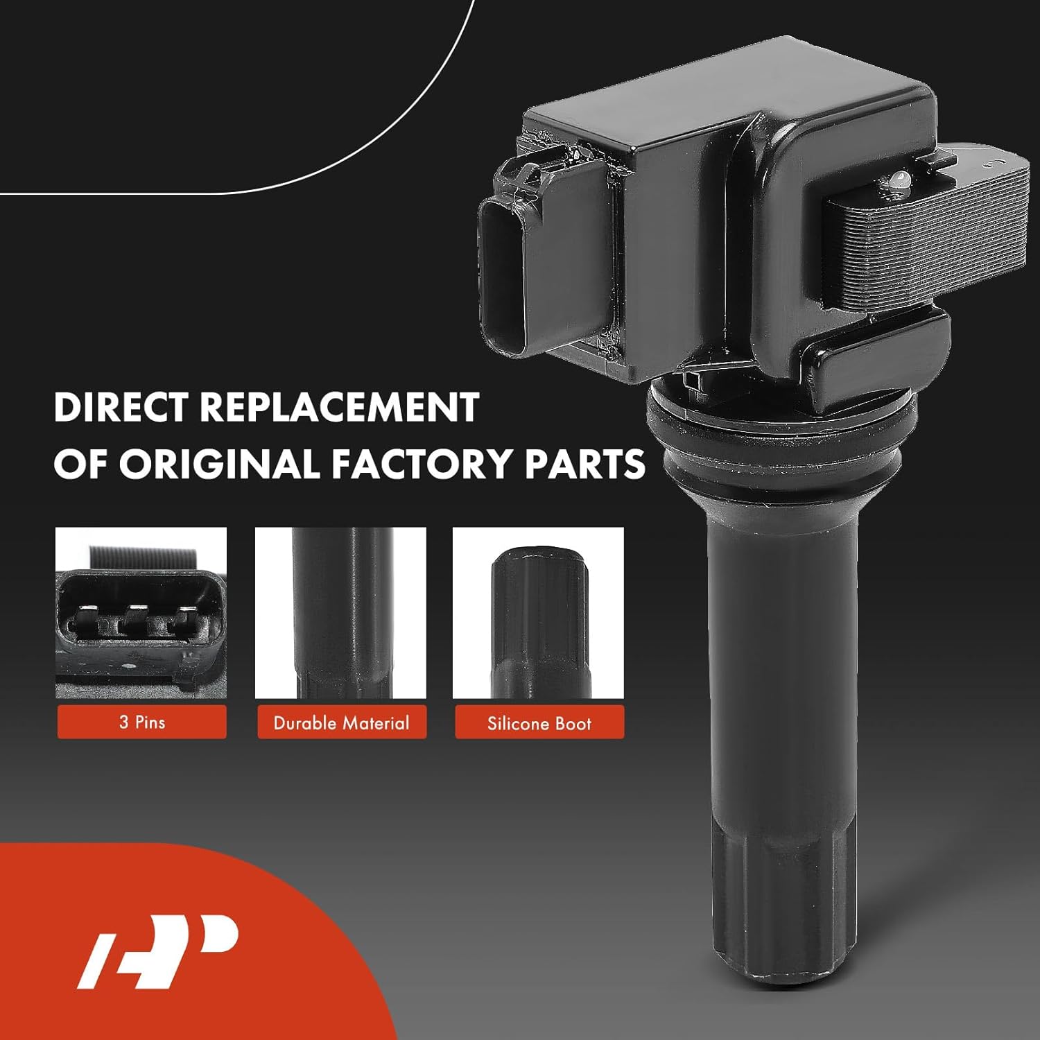 A-Premium Set of 4 Ignition Coil Pack and Iridium Spark Plugs Compatible with Subaru Forester 2011-2012 2.5L, Impreza 2012 2.0L