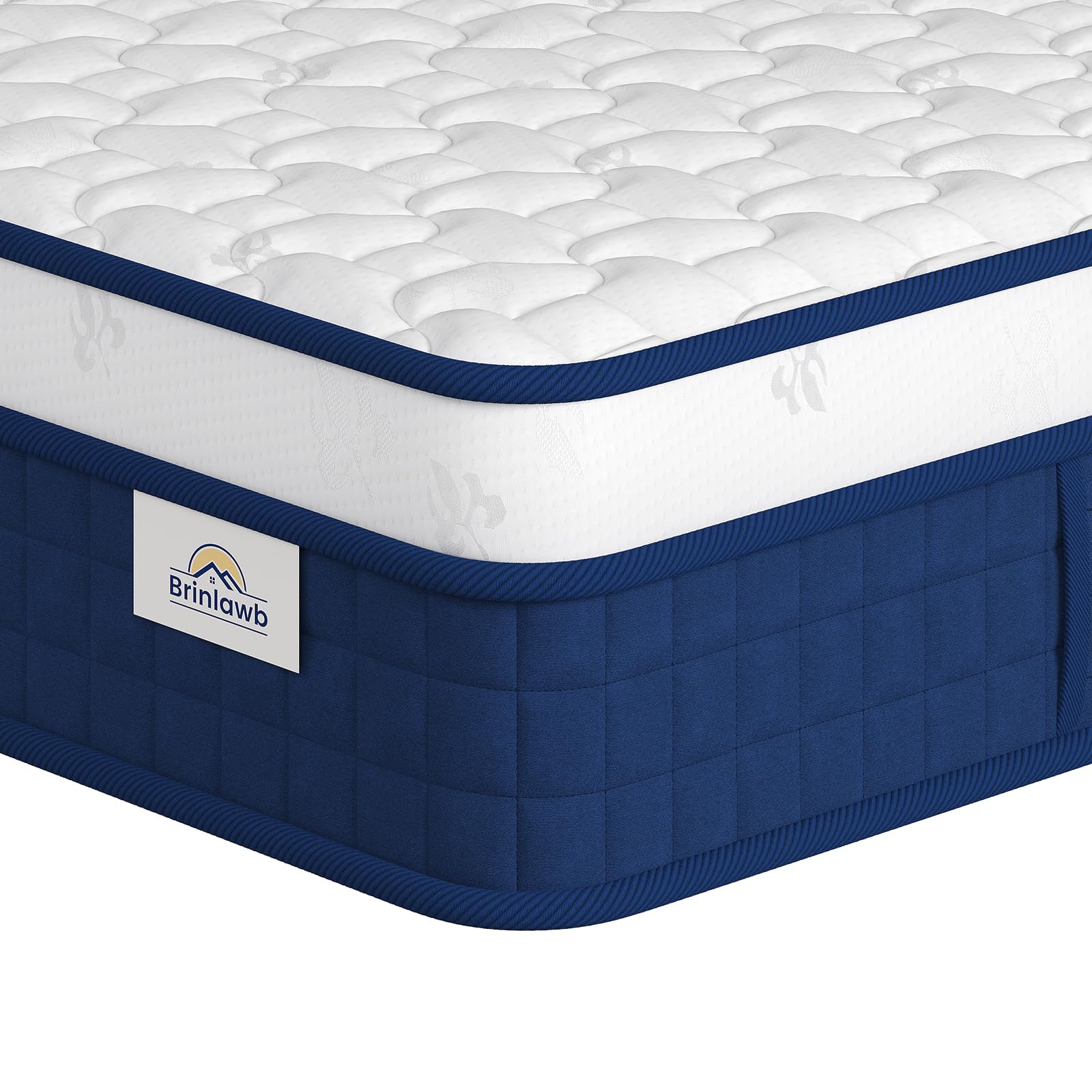 Brinlawb 3FT Single Mattress, 25cm Depth, 7-Zone Hybrid Pocket Sprung, Dual-Sided Firmness (Plush & Firm) Breathable Skin-Friendly Cover, Multi-Layer Construction, Low Motion Transfer for Quiet Sleep