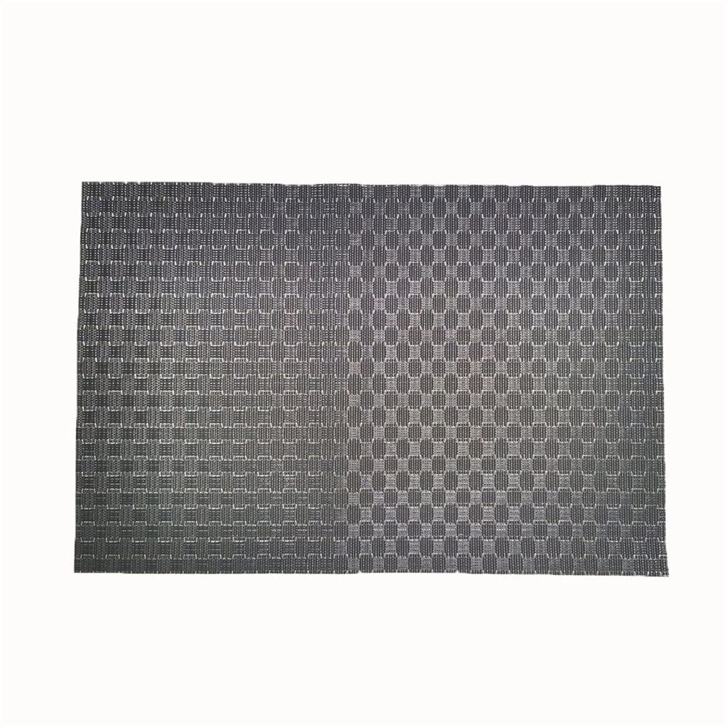 IANSHFKN European Placemats Washable PVC Dining Table Set Woven Mat Western Placemat Coaster Non-slip