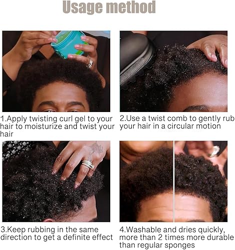 Miniatura 5 de Champú portátil para hombre, peine limpiador de cuero cabelludo para aliviar el estrés, cuero cabelludo relajante, cepillo de pelo rizado para