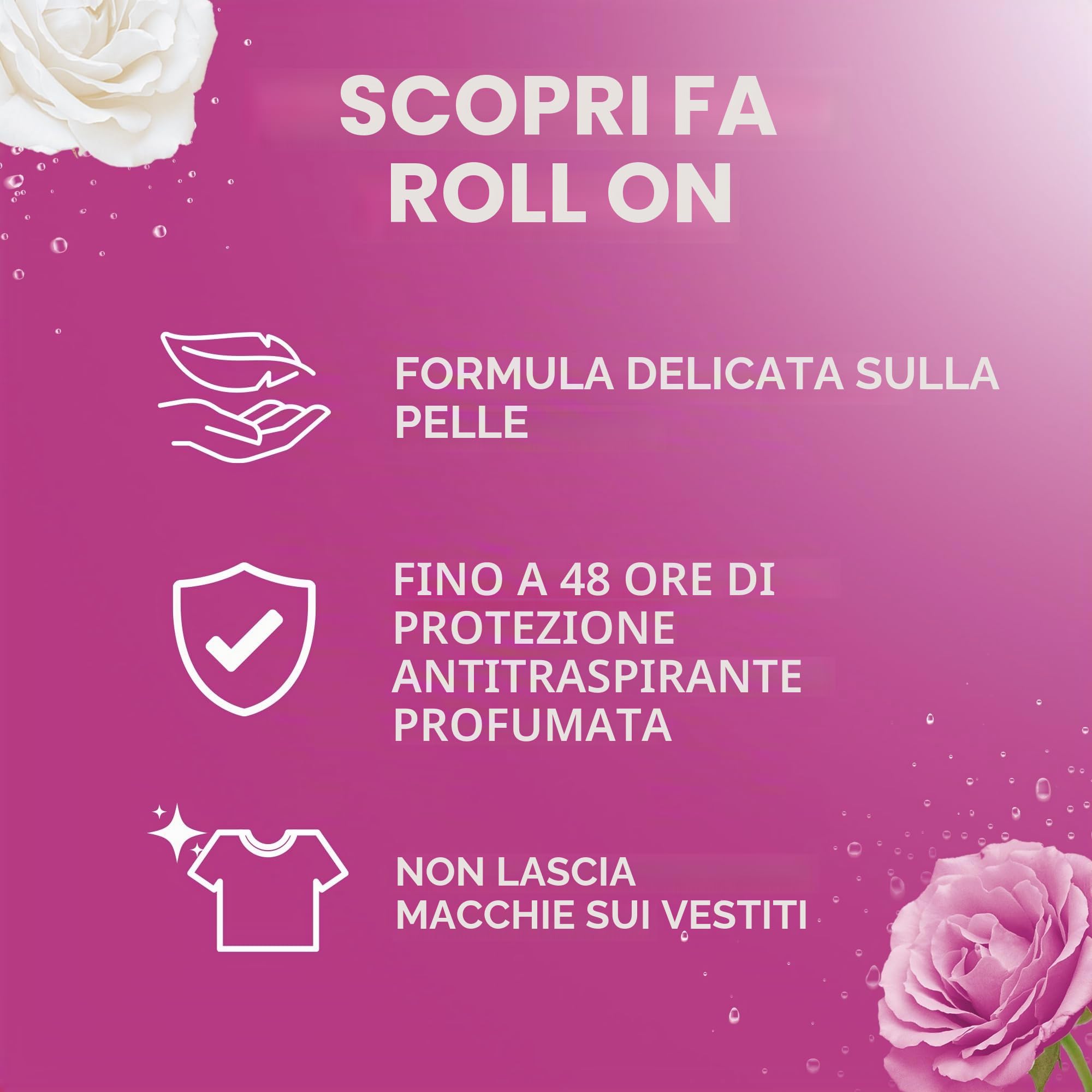 Fa - Deodorante Roll-On Pink Passion - 50 ml (confezione da 6) Totale: 300 ml