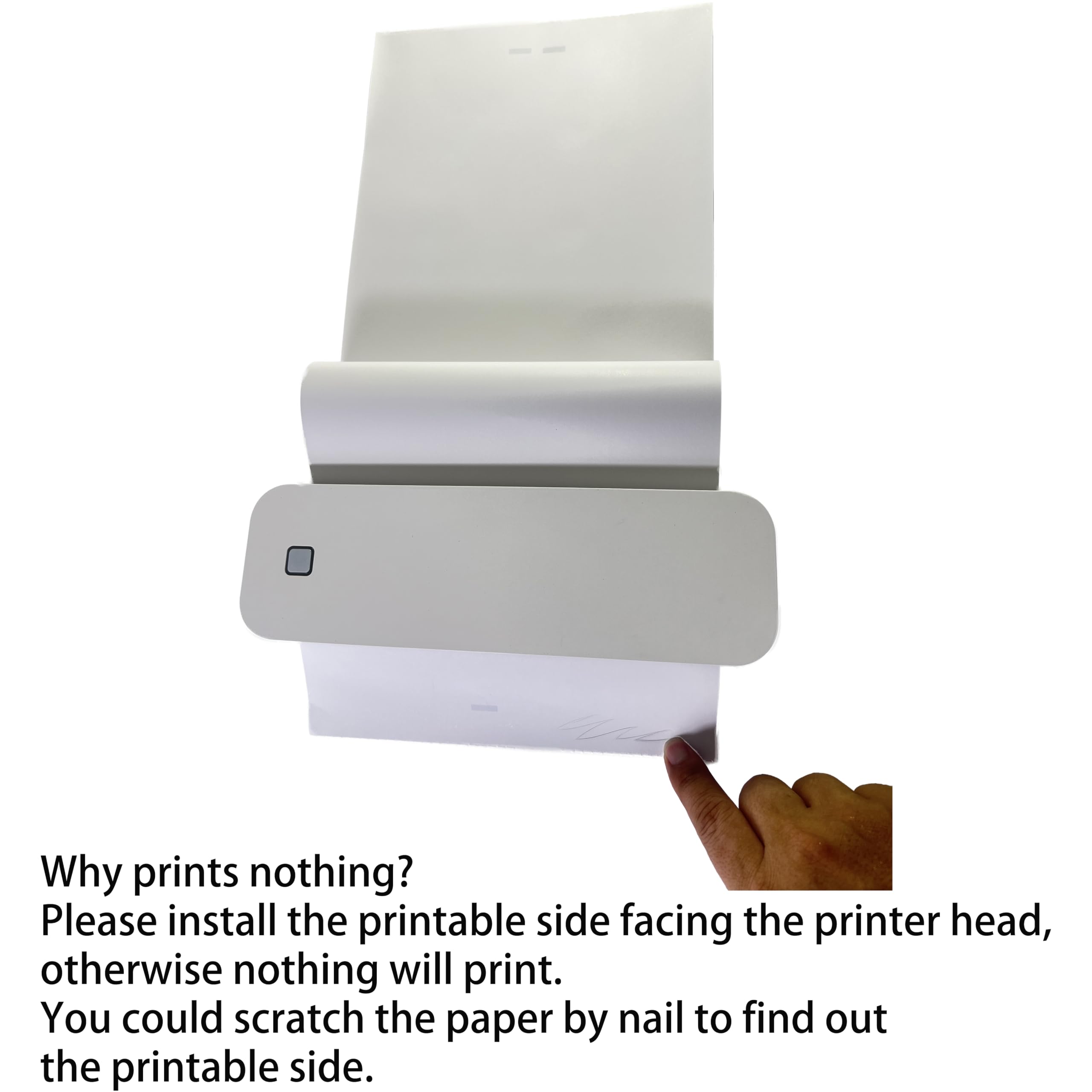 200 páginas, papel para impresora térmica de 8,5 x 11, carta, plegado, continuo, perforado, 3 pruebas, no secado rápido para bolígrafo, sin BPA. Para IOOIOO, Peripage, Munbyn, Jadens, Hprt, Phomemo...