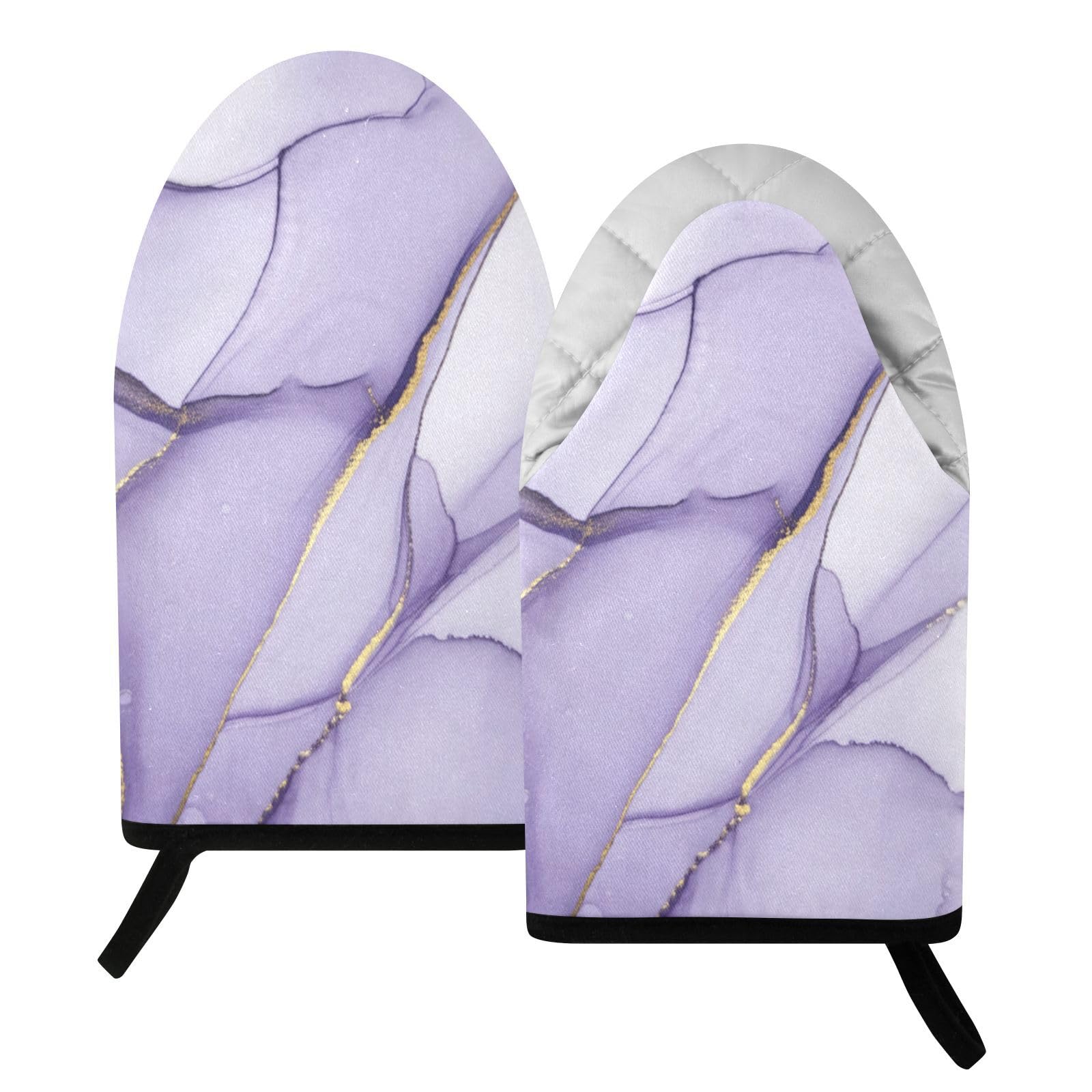 BURSTDDY Marble Oven Mitt,Heat Resistant Kitchen Mitts for Cooking