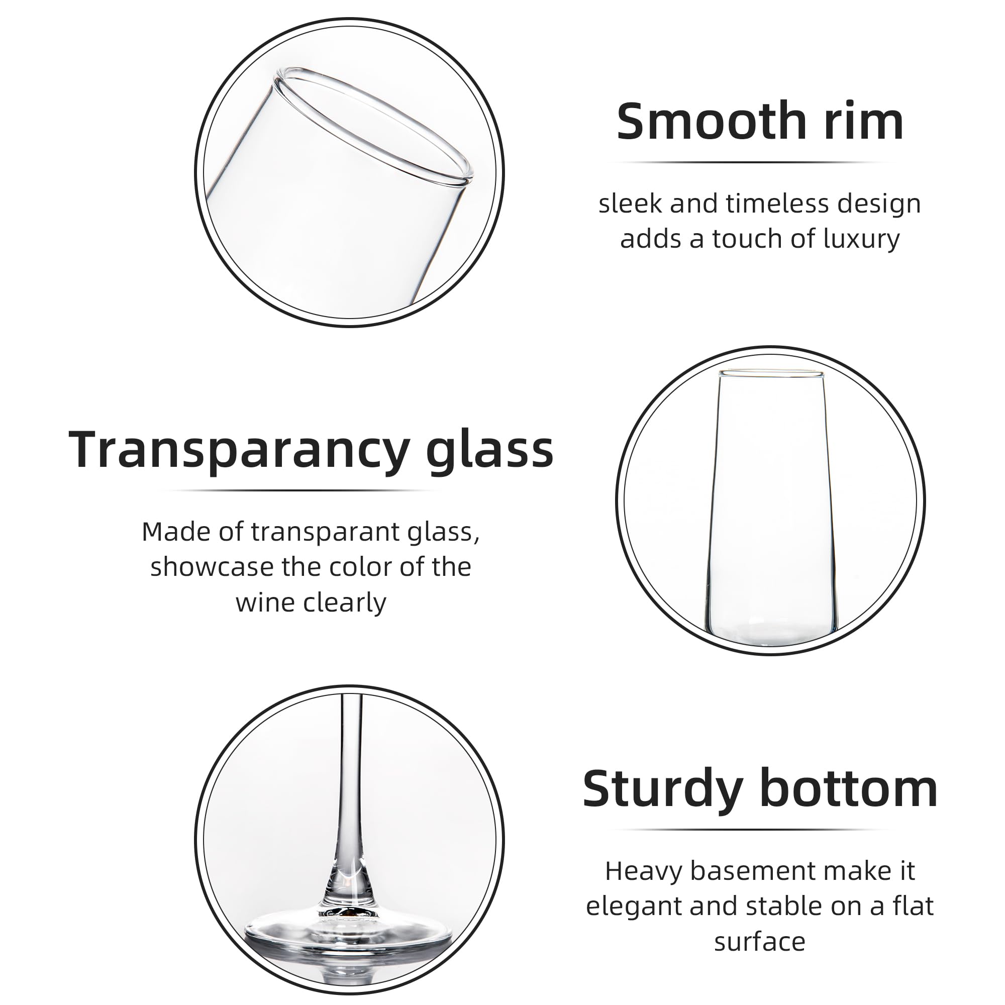 Elegant Champagne Glasses - Set of 12 -3 Elegant Champagne Glasses - Set of 12 -3
