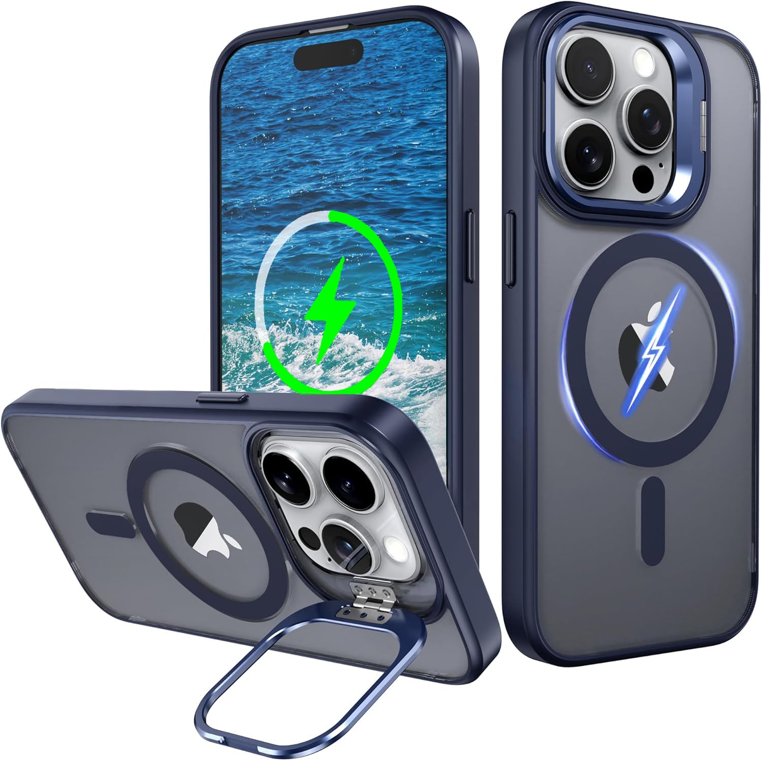 Amazon.co.jp: 【純正MagSafe対応・スタンド機能 】iPhone14promax 用