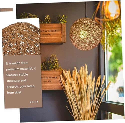 Miniatura 8 de DOITOOL Lámpara de araña para decoración de miniture, mini lámpara colgante, pantalla de papel, pantalla de repuesto, pantalla de campana, pantalla