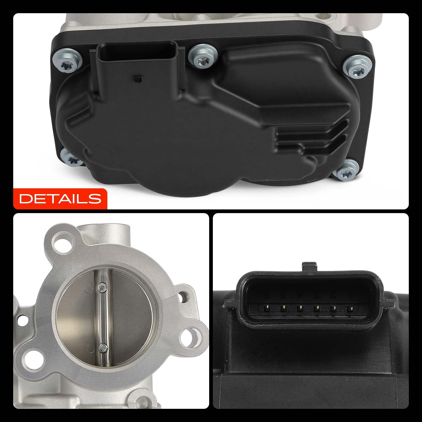 Frankberg Papillon des gaz Collecteur de papillon des gaz 161204132R | Compatible avec: Logan MCV II, S.a.n.d.e.r.o II B8, S.a.n.d.e.r.o III, Twingo III BCA BCM, Clio V B7