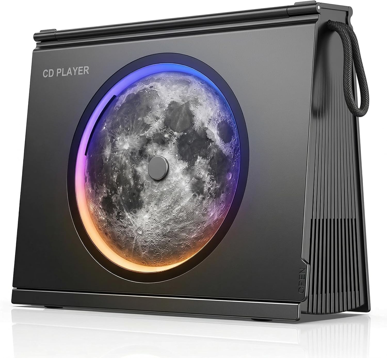 Gueray Y-03 Portable CD Player with Light for Home,4000mAh Bluetooth 5.3 Desktop CD Music Player with Speaker, Women Men's Gifts for Christmas Birthday Home Room Decor,Battery Level Indicator