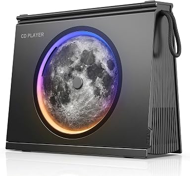 Gueray Portable CD Player Bluetooth 5.3, Hi-Fi Speaker,4000mAh Battery