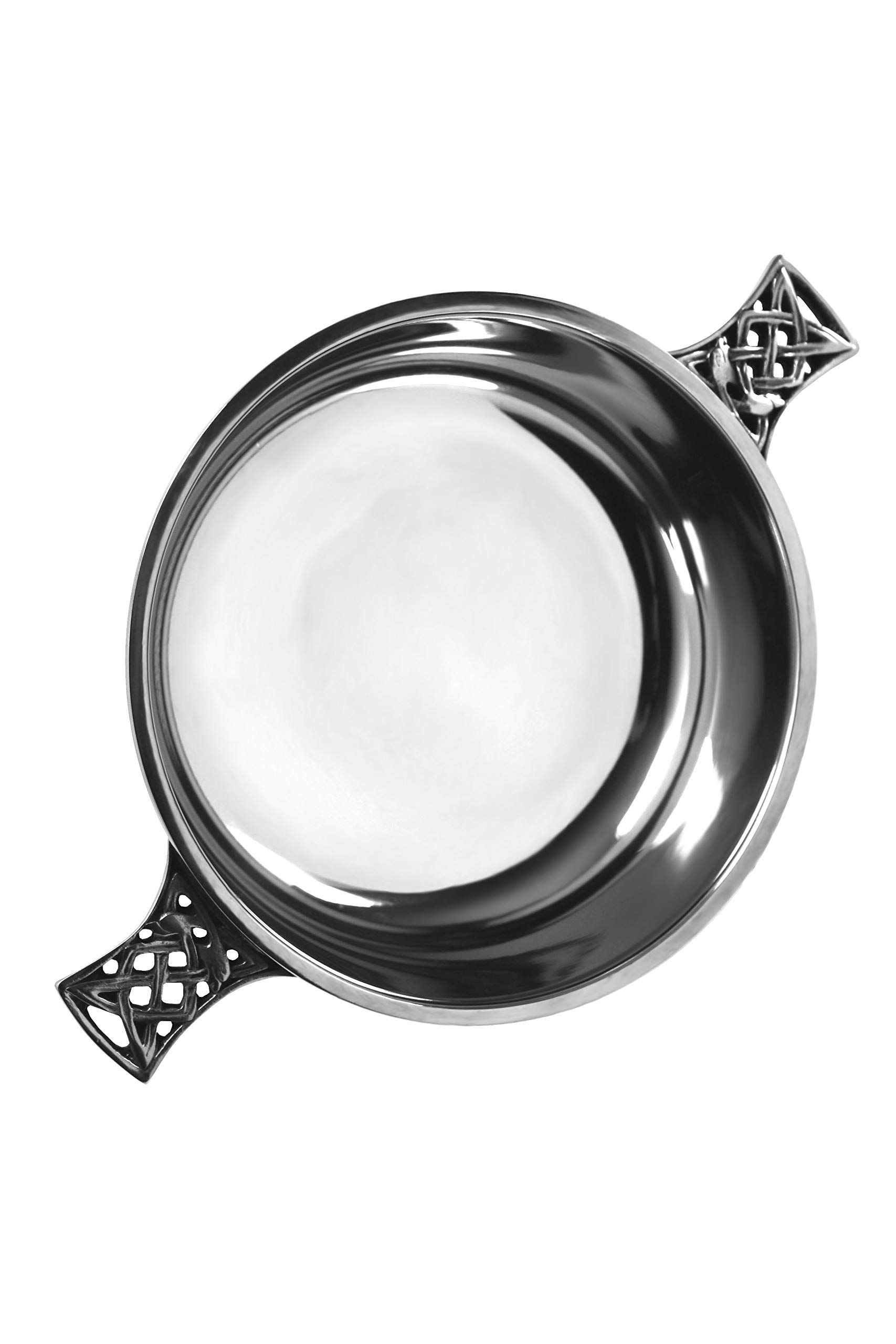 English Pewter Company Sheffield, England Women's Silver English Pewter Company 5" Celtic Pewter Quaich Whisky Tasting Bowl Loving Cup [Pq517]
