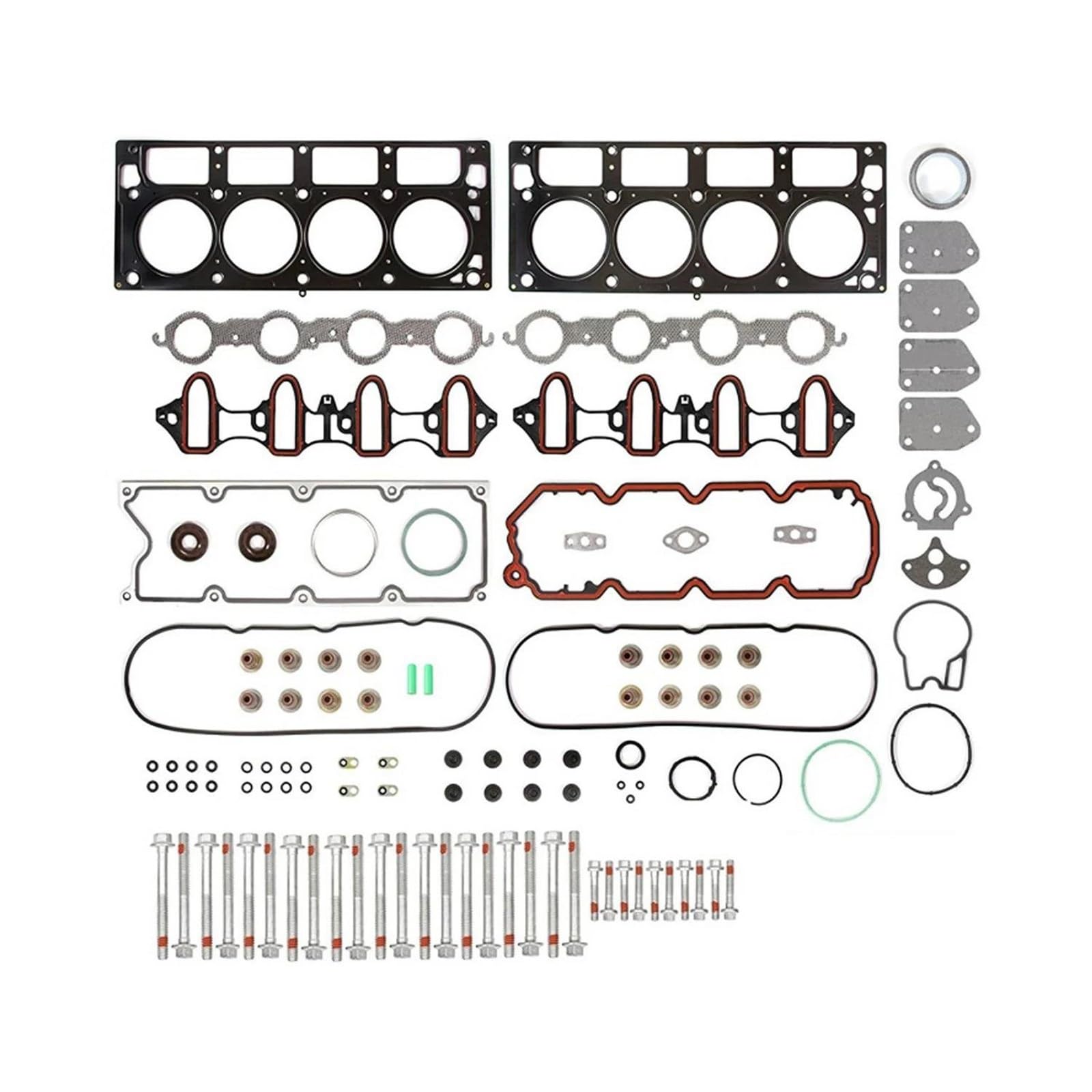 Compatible Con Tornillos Cabeza Juego Completo Juntas MLS 06-09 Para GMC Para Buick 4.8 Y 5.3