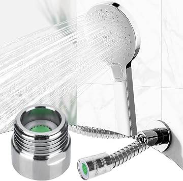 6 Pieces Shower Flow Reducer Limiter Set, Water Flow Saver Adapter, Handheld Shower Flow Restrictorfor for Shower Hotel Bathroom Toilet (1.2/1.5/1.8/2/ 2.2/2.5 GPM)