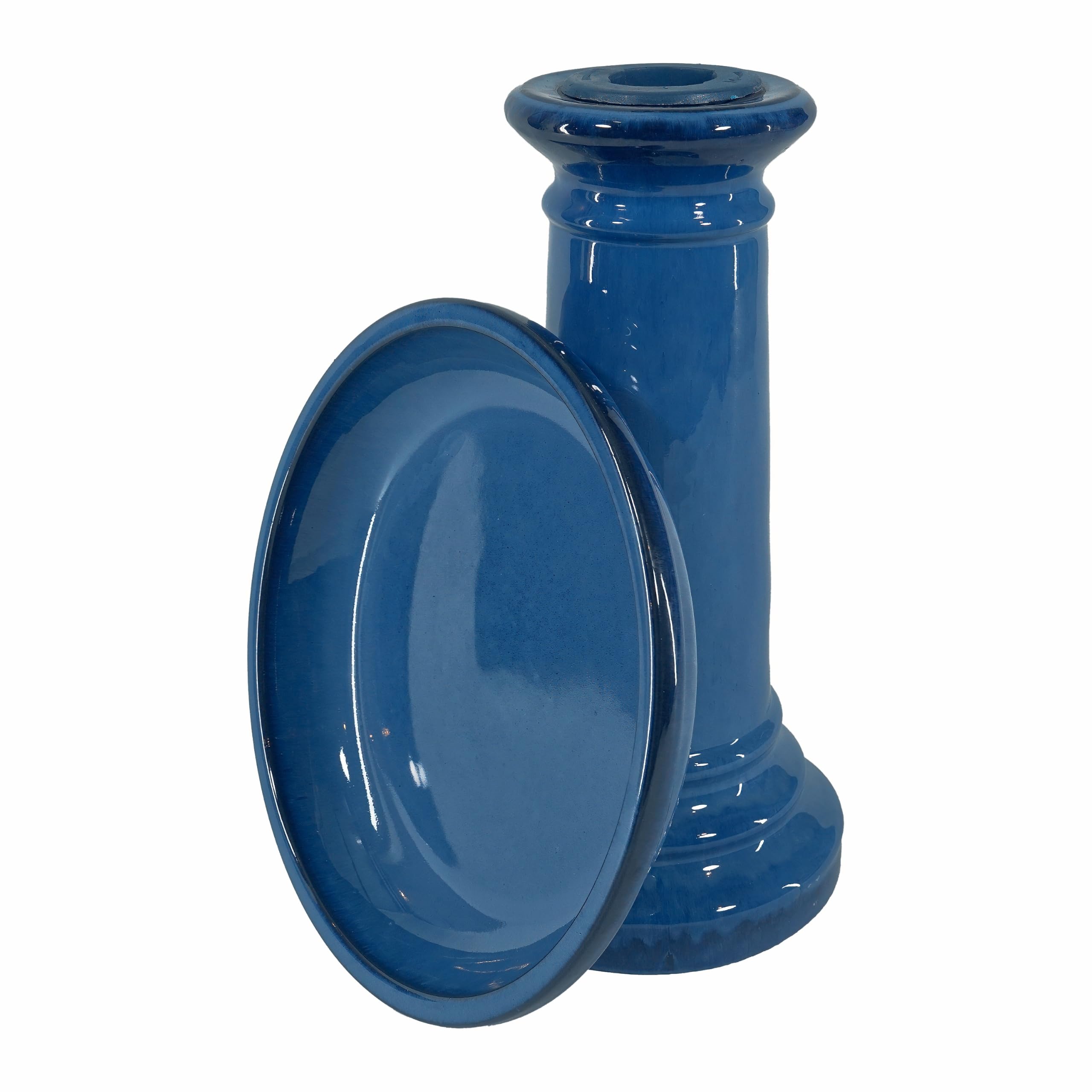 Smart Vida 207104-bt aviatra Bebedero para pájaros de cerámica, Color Azul, con fácil Montaje y Gran Durabilidad