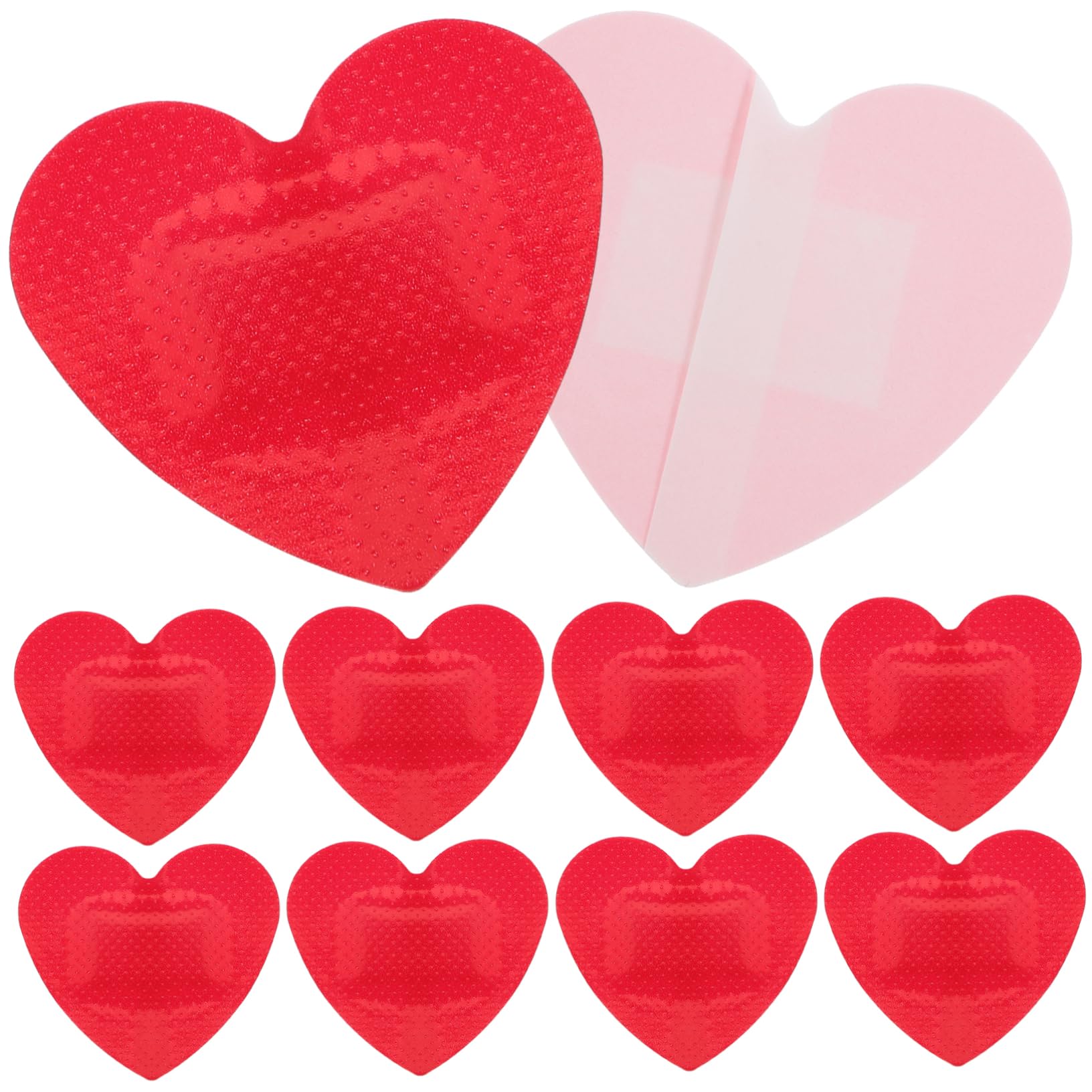 minkissy Pegatinas Corazon 125 Piezas Vendaje En Forma De Corazón Plastos Adhesivos Para Heridas Para El Cuidado De Heridas Detener El Sangrado Apósitos Adhesivos Caseros Para Heridas Vendas