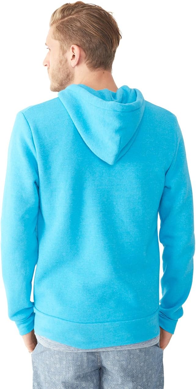 Alternative Men's Rocky Zip Hoodie Sweatshirt Small Vivid Blue