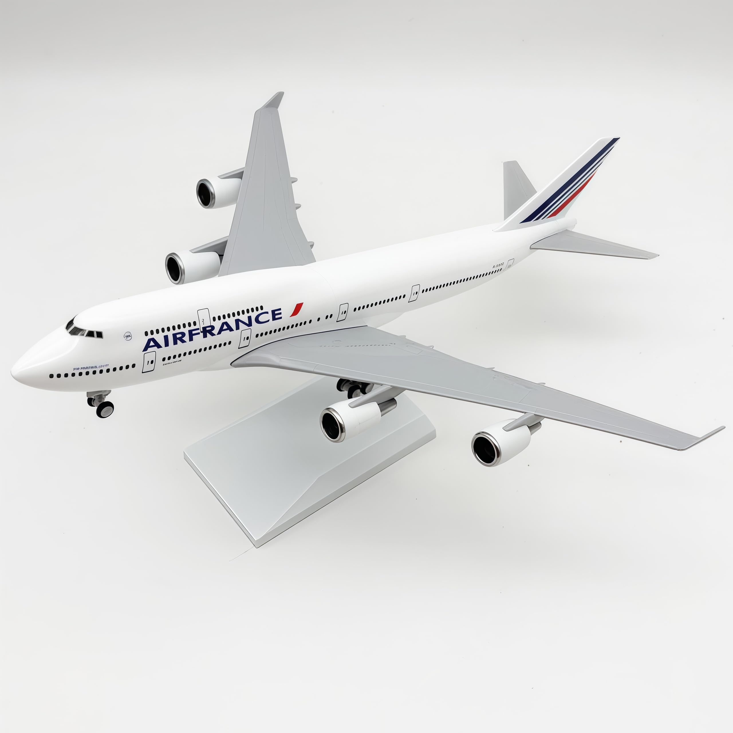 LGSRSNXHTX 30cm Model Plane 1/200 Diecast Metal Airplane Model France B747 with Stand Aircraft Collectible for Aviation Enthusiasts,Desktop Decor Gift for Adult