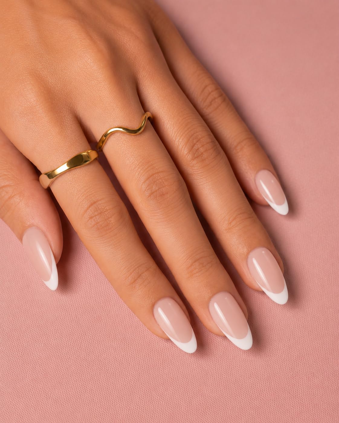 French white Tips Pack of 150 | PMMA Quality | Almond Small shape-image-8