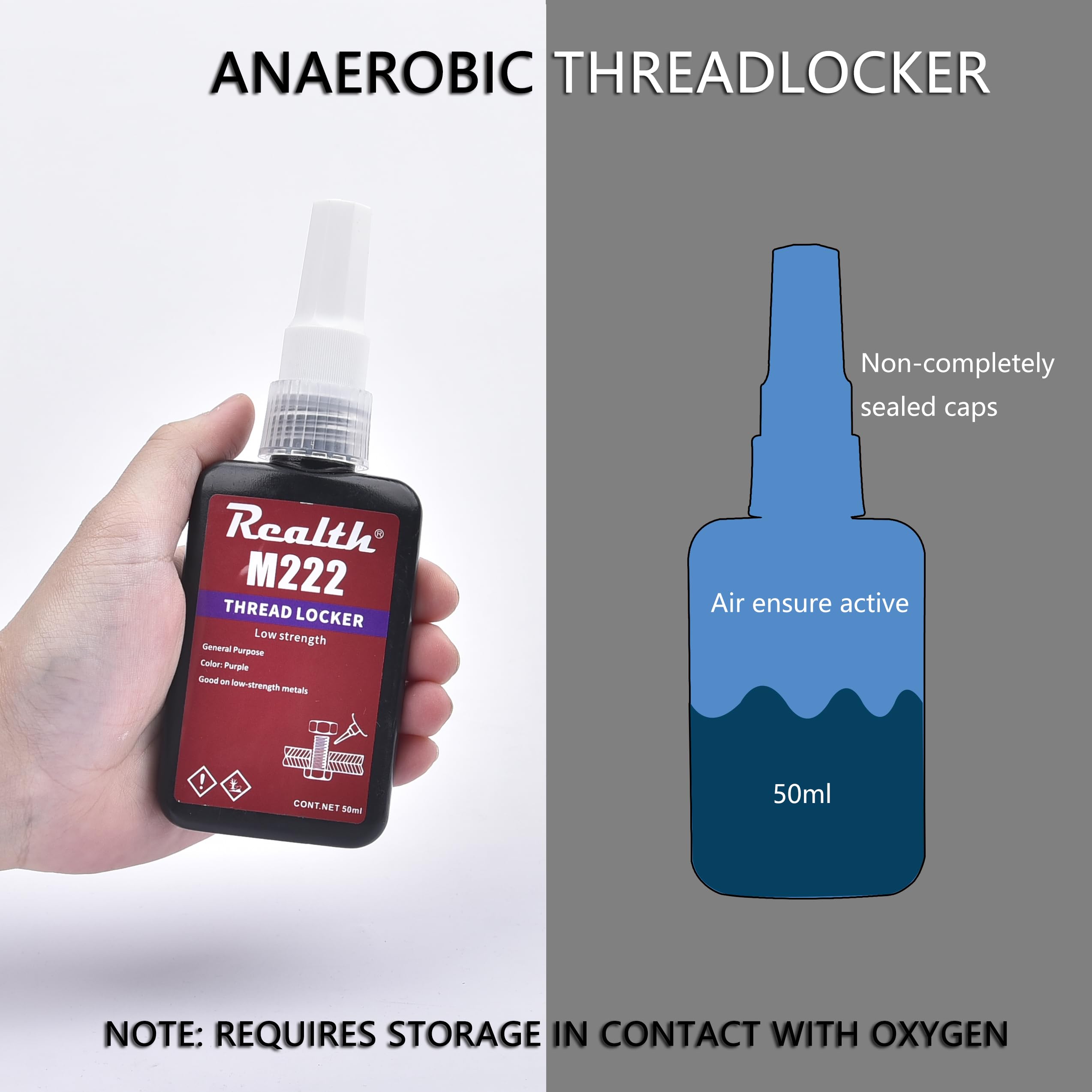 M222 Purple Threadlocker 50ml For All Low Strength Metal