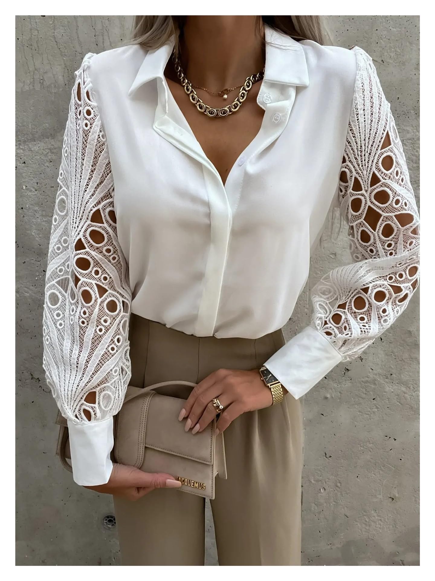 Copricostume Donna Camicetta Elegante In Chiffon Tinta Unita Da Donna | Camicia ampia casual a maniche lunghe con scollo a V, tuniche da donna for ufficio, top oversize(Purple,XXL)