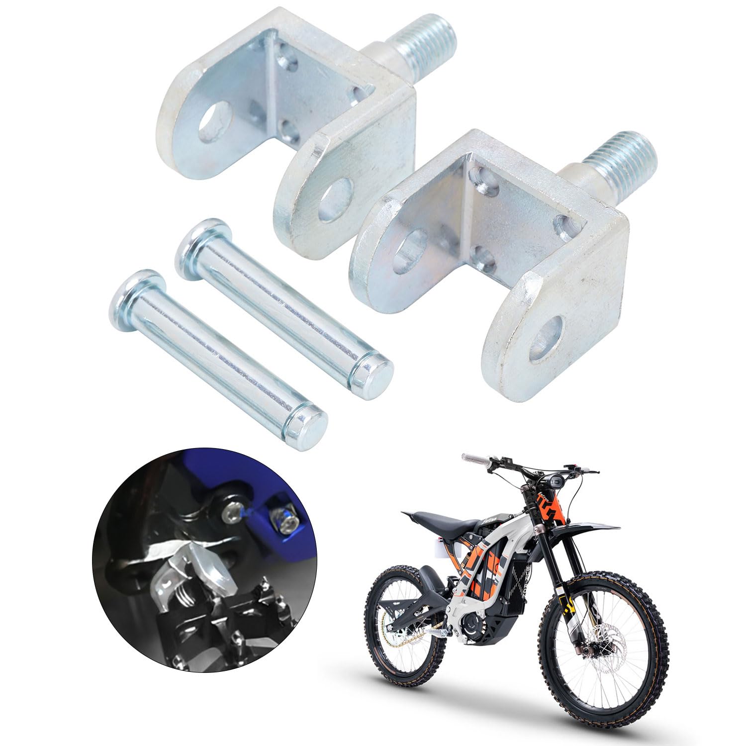 Buy JFG RACING Sur Ron Footpeg Bracket,Motorcycle Foot Peg Pedal Holder