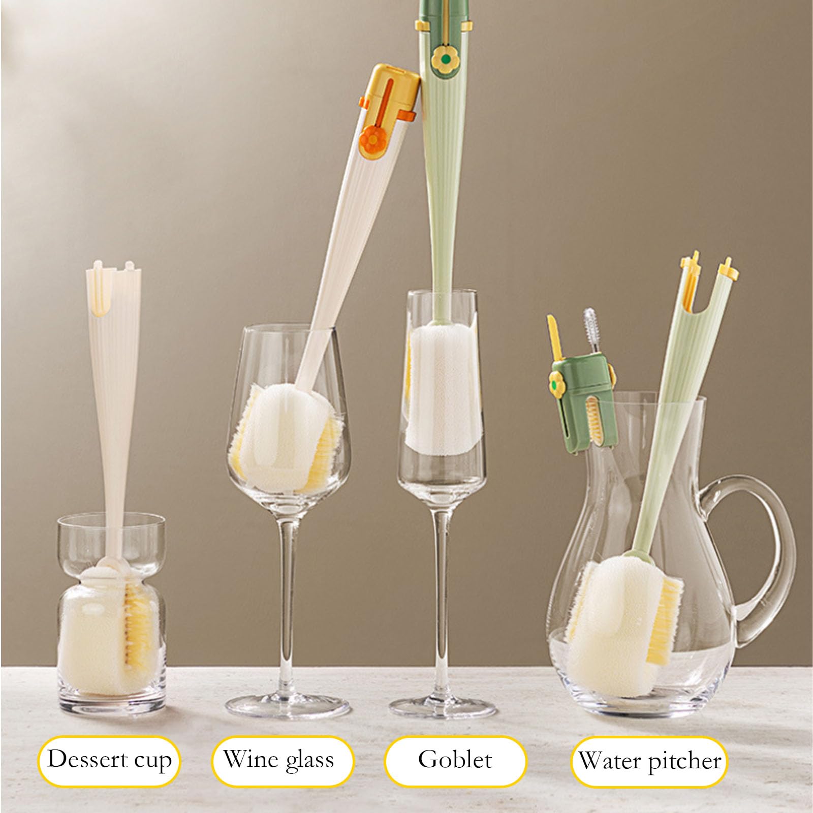 5 in 1 Bottle and Straw Cleaner, Multifunctional Cleaning Brush for Narrow-Neck Bottles and Reusable Cups - Image 4