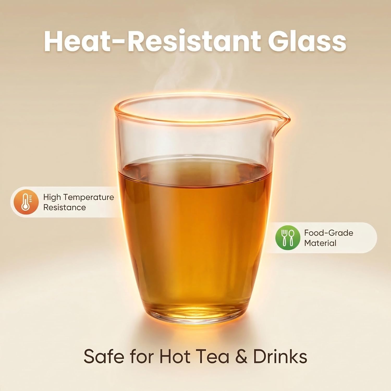 Borosilicate Glass Tea Cups 8 Oz