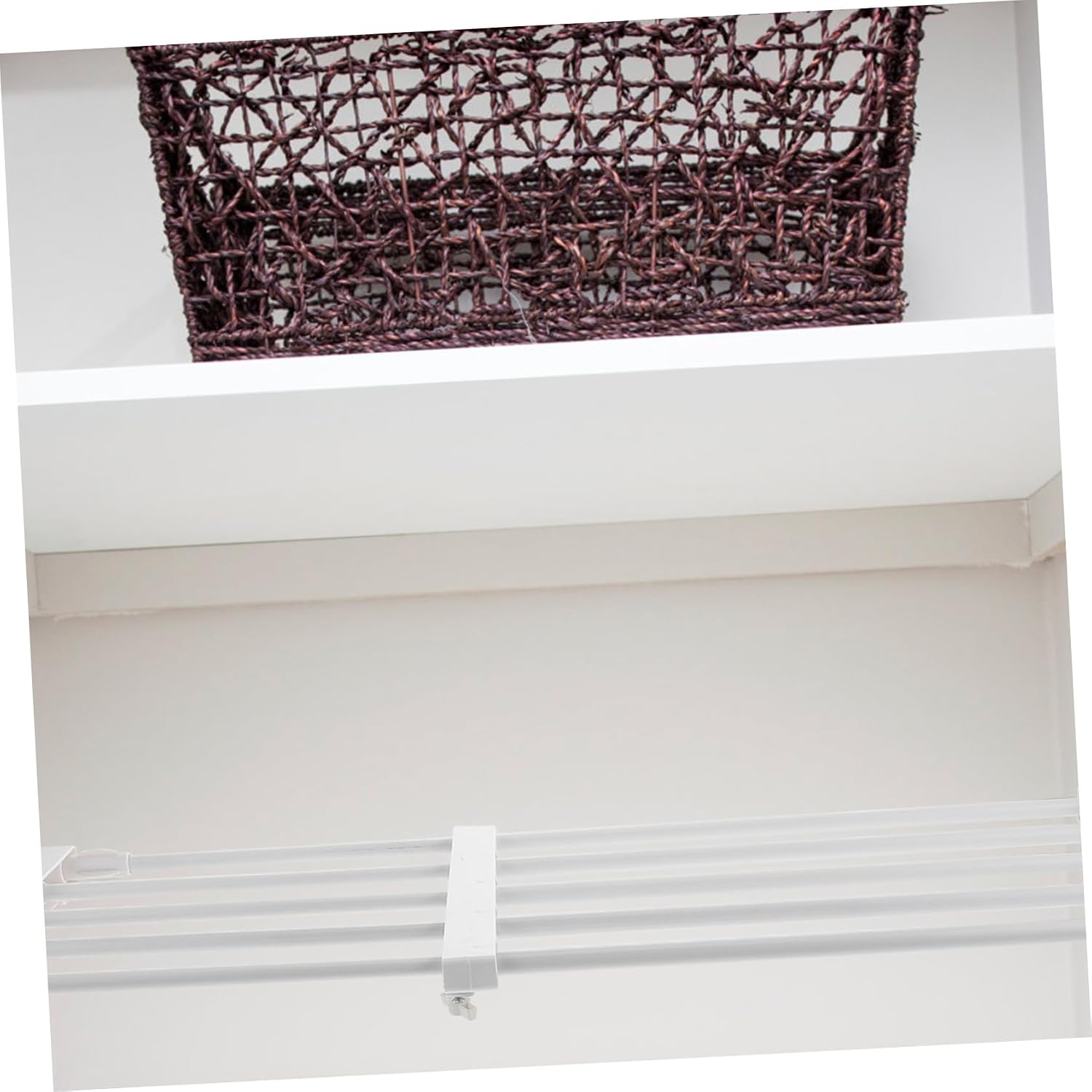 Adjustable Storage Rack Closet Clothing Shelf Easy Fixing Closet Bins for Shelves