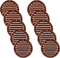 Vista 21 de Vent Systems Cubierta de ventilación blanca Soffit de 4 pulgadas, rejilla de ventilación redonda, cubierta de parrilla, pantalla de insectos