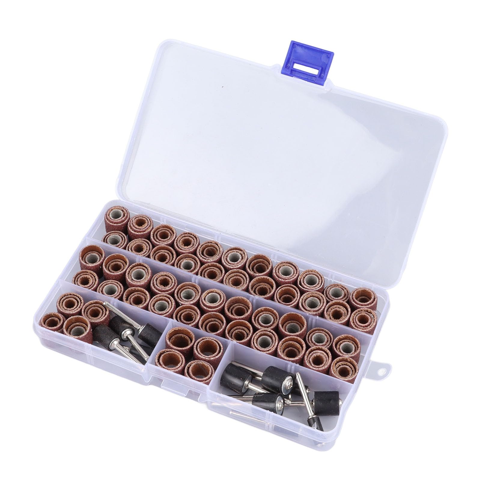 Dorn-Schleiftrommel-Set, 168-teiliges Schleiftrommel-Set, Schleifbänder, Mini-Trommelschleiferhülsen mit 12 Dornen, Schleiftrommel-Dorn-Set, Trommelschleifer