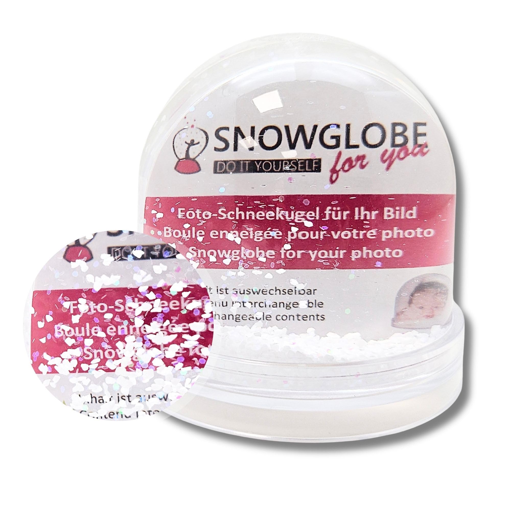 Cadeau Personnalisé Souvenir Boule à Neige Personnalisable Avec 2 Photos - 9x8cm, Paillettes Et Neige - Modèles à Colorier Inclus Cadeau Personnalisé Souvenir Boule à Neige Personnalisable Avec 2 Photos - 9x8cm, Paillettes Et Neige - Modèles à Colorier Inclus