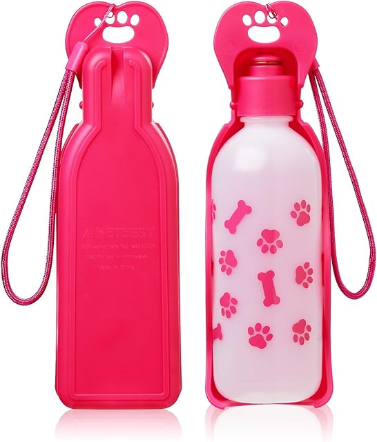 ANPETBEST Dog Water Bottle 325ML/11oz 650ML/22oz Portable Dispenser Travel Water Bottle Bowl for Dog Cat Small Animals (11oz/325ml)