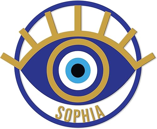 Miniatura 7 de Letrero de metal personalizado contra el mal de ojo, símbolo de protección personalizado, pared, valla, porche, patio, hogar, oficina, decoración