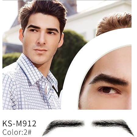 Amazon Co Jp Paruks 眉毛 男前タイプ 付け眉毛 つけまゆげ 男性用 ウィッグ 人毛 １セット M912 服 ファッション小物