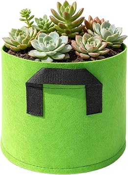 Plant Grow Bags 3 Pieces Foldable Breathable Outdoor Pots