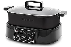 GreenPan Multi-Cooker Pro 6.5-Quart Nonstick Electric Skillet with Ceramic Coating