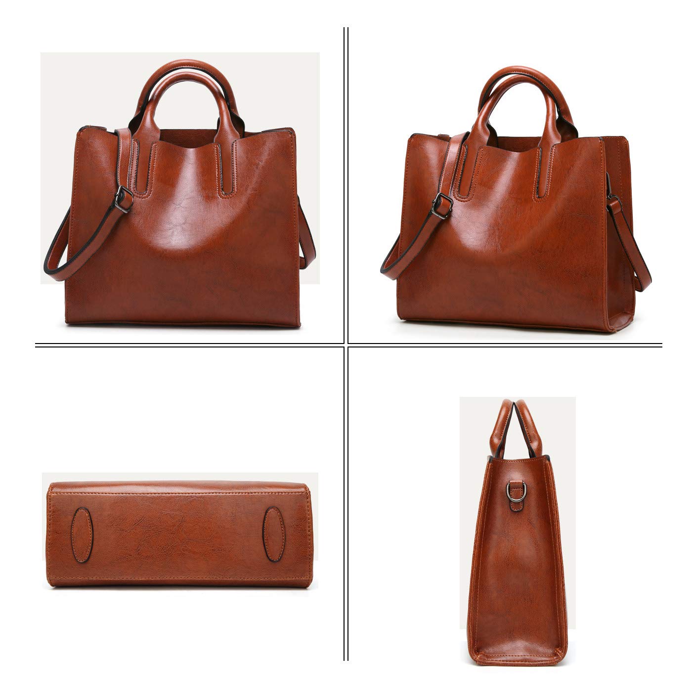 Borsa Tote con Manici Borse a mano con Tracolla da Donna in Pelle PU per Signora