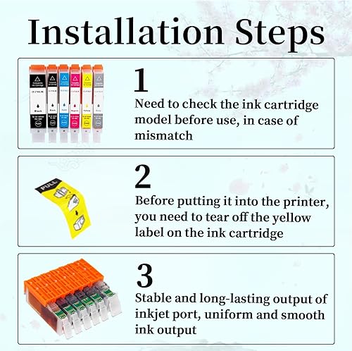 Miniatura 4 de PGI-250 CLI-251 Tinta remanufacturada de alto rendimiento para Canon PGI-250 CLI-251 Cartuchos de tinta de repuesto para cartuchos de tinta