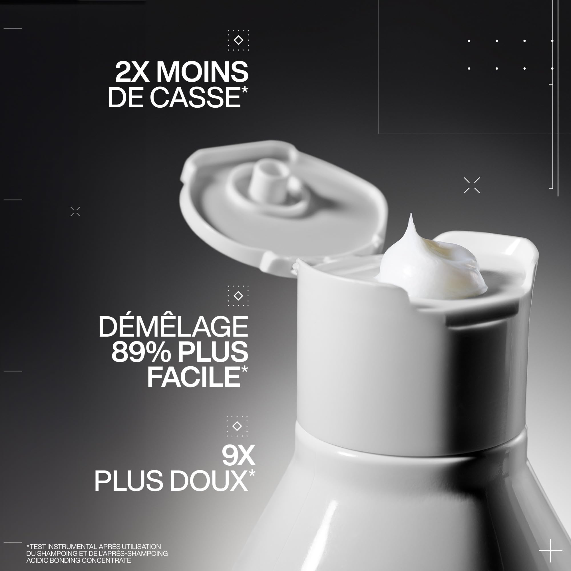 REDKEN - Routine Réparatrice - Shampoing + Après-Shampoing + Soin Sans Rinçage + Sérum - Renforce & Protège La Couleur - Sans Sulfates - Acide Citrique - Cheveux Abîmés - Acidic Bonding Concentrate