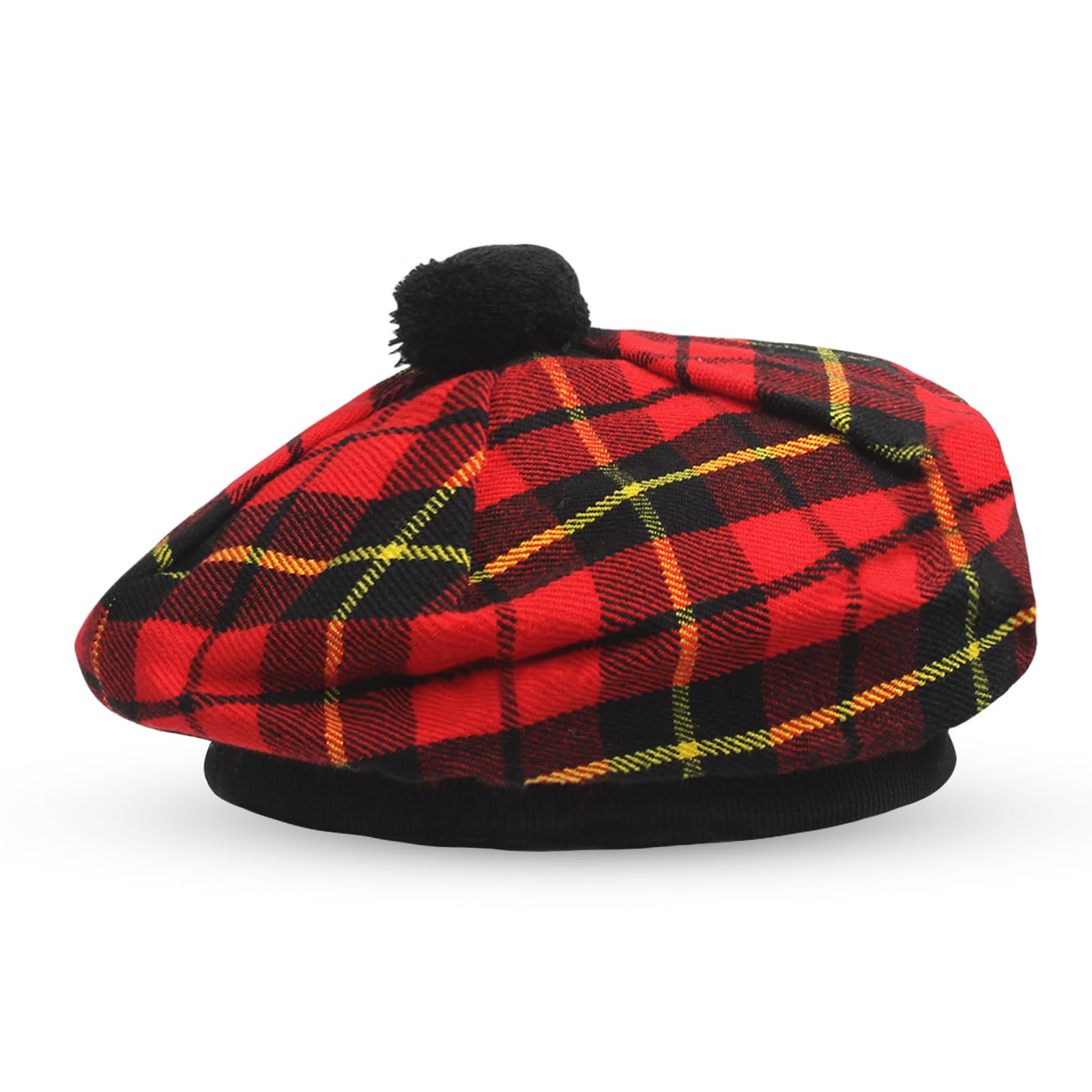 Yas Designer Unisex Wallace Scottish Hat Tam O' Shanter Tammy Jimmy Flat Bonnet In Many Tartans (Uk, Alpha, One Size, )