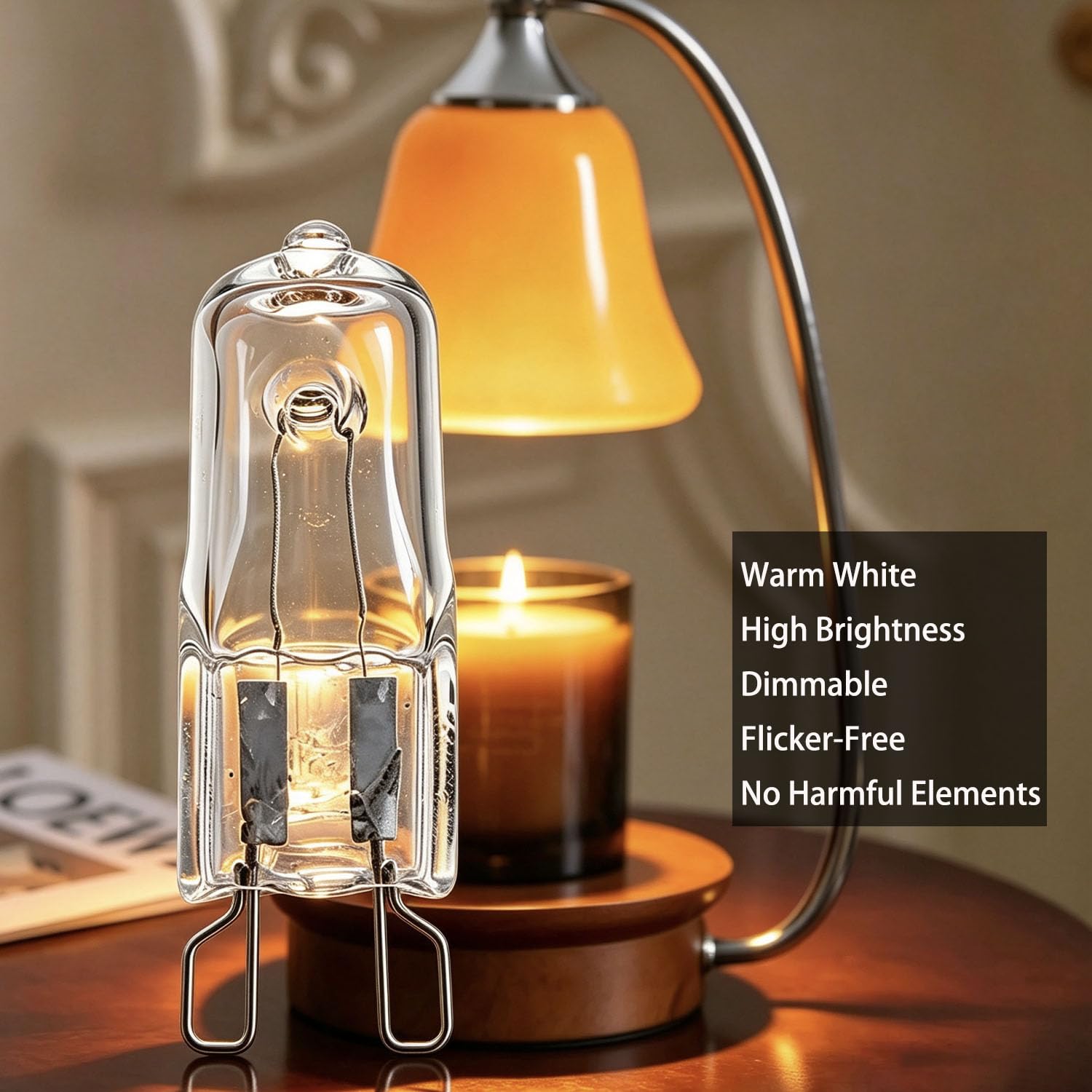 20PCS G9 Halogen Birne 230V 25W G9 Stiftsockel Lampe 2800K für Dunstabzugshaube und Mikrowelle