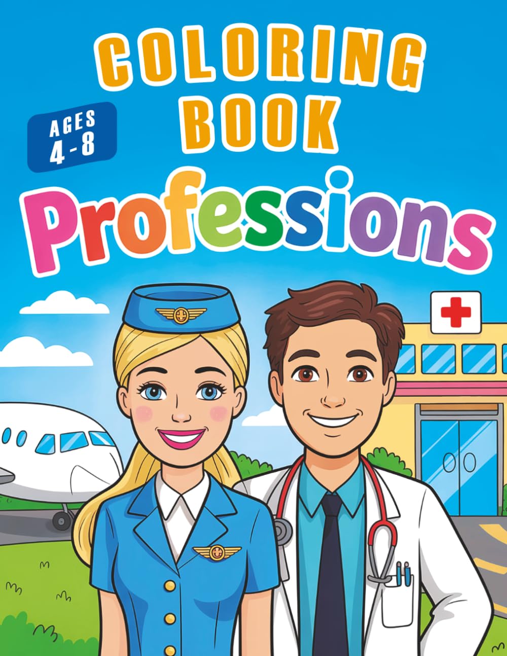 Professions Coloring Book