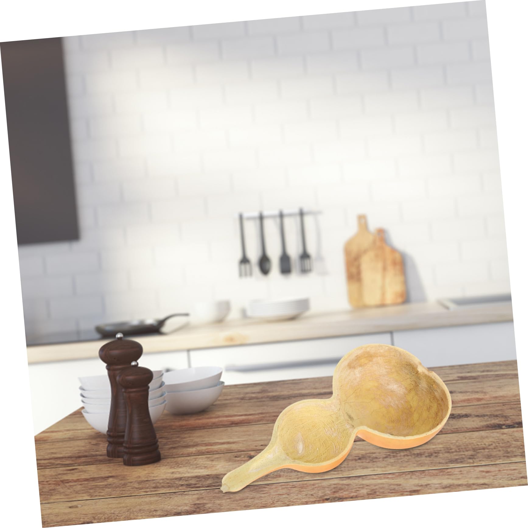 Ciieeo 4 Elegantes Cucharones De Calabaza China Para Baño Duraderos Y Aptos Para Cocina Spa Sauna Y Baño.