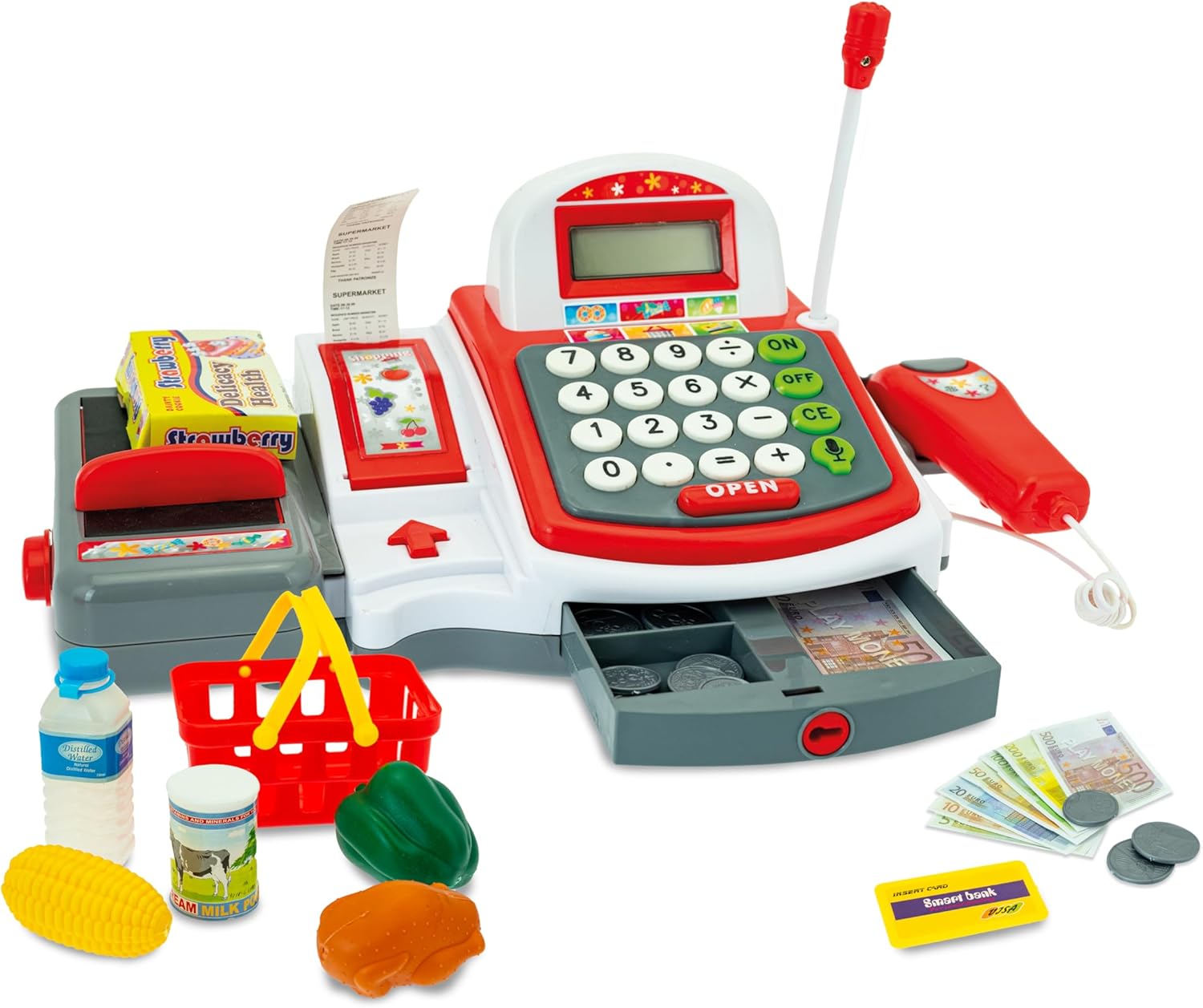 Teorema Till Game Kids Till Box Till Scanner Till Roll with Accessories