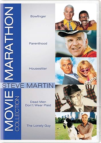 Movie Marathon Collection Steve Martin (Bowfinger Parenthood Housesitter Dead Men Don't Wear Plaid The Lonely Guy)