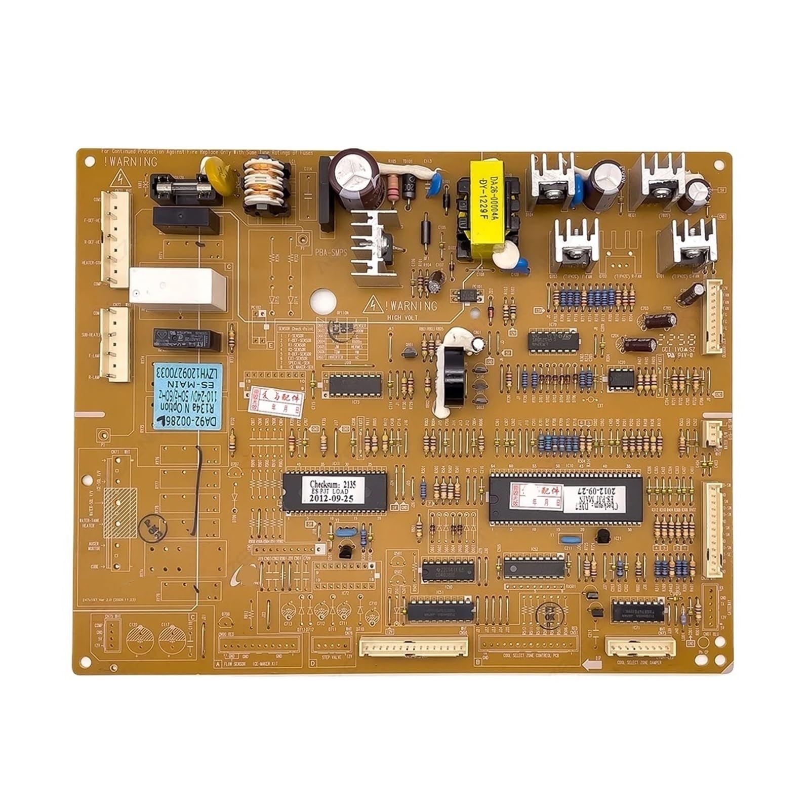 Jweinenl Da92-00286E Refrigerator Control Board，Compatible For Samsung， /S/U/G Da92-00286W/B/L Fridge Motherboard Freezer Board,Pcb(Da92-00286E)