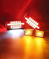 Vista 3 de Partsam Kit de luces LED sumergibles para remolque de camión con marcadores laterales, cable de remolque de 7 vías con caja de conexiones de 7