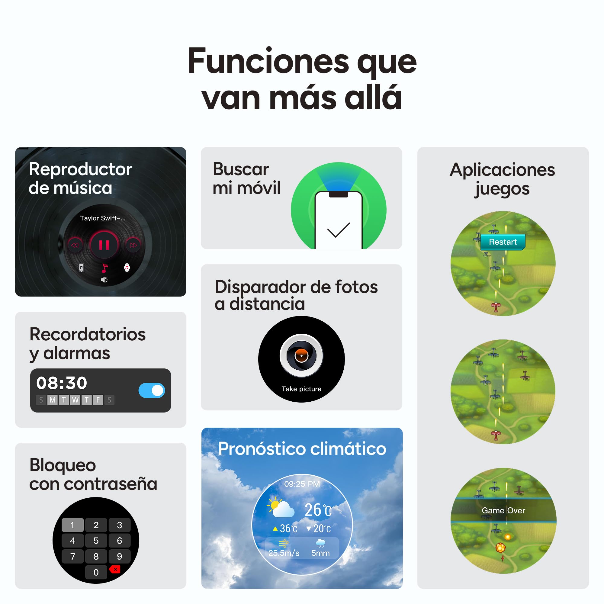 KSIX Horizon Smartwatch Traductor, IA ChatGPT®, GPS, Pantalla AMOLED 1.43", Autonomía 10 días, Brújula Digital, 3 ATM, Modo Deporte y Salud, Negro