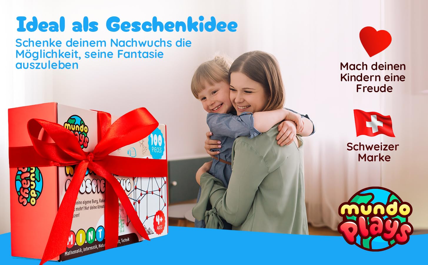 Konstruktionsspielzeug/Bauspielzeug für Outdoor und Indoor [Sicher und Stabil] 100 Teile Gartenspielzeug Kinderzelt Indoor Höhle Bauen Kinder kreativ Set für Kinder Kreatives Bauspielzeug