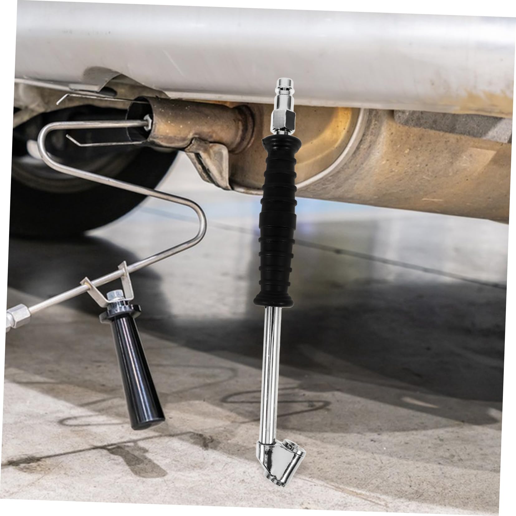 Mobestech 5stücke Reifenfüller Mit Druckmesser Universeller Luftschlauch Für Auto Und SUV-Reifen Schnelle Befüllung Kompatibel Mit Japanischen Und Europäischen Ventilen Aus Robustem