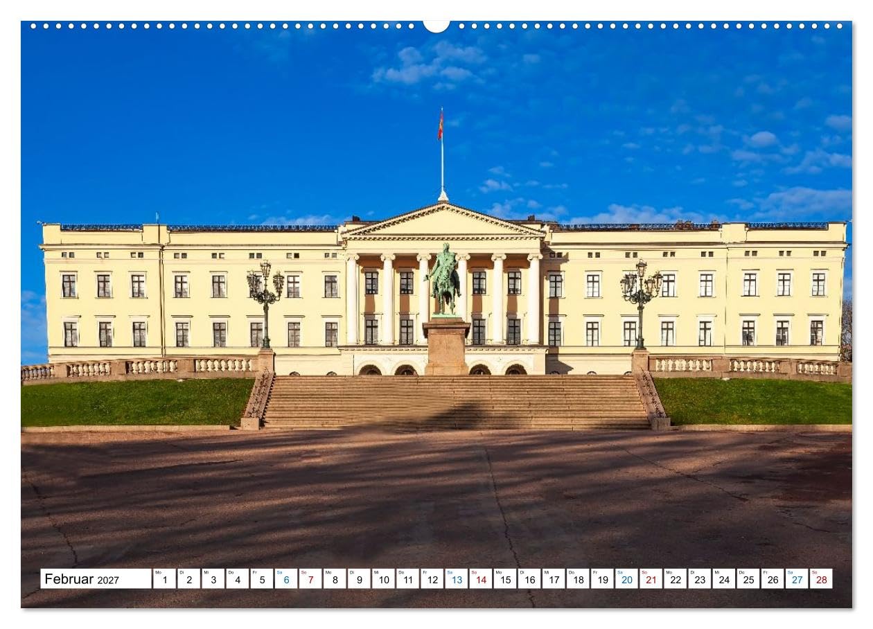CALVENDO · Oslo mit dem Oslofjord (Kalender 2027) | DIN A2 Querformat · Wandkalender · Entdecke die faszinierende Verbindung aus nordischer Stadtatmosphäre, maritimer Weite…